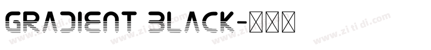 gradient black字体转换